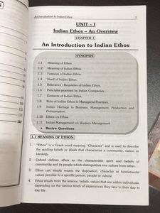 TYBMS Indian Ethos In Management Textbook