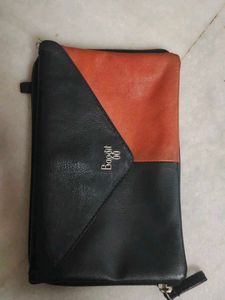 ORIGINAL Baggit Clutch - Black & Orange