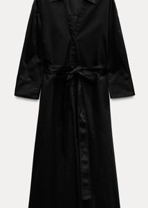 ZW Collection Poplin Shirt Dress