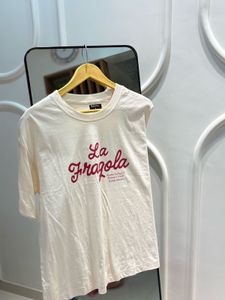 h&m Cream "La Fragola" Graphic T-Shirt