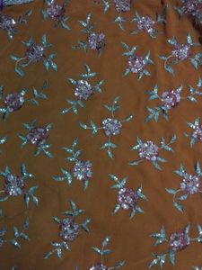 Floral Embroidered Ethnic kurti,plazzo and dupatta