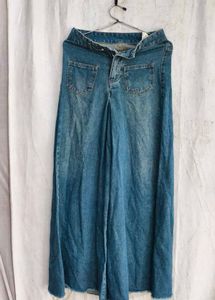 Wide Leg Denim Jeans