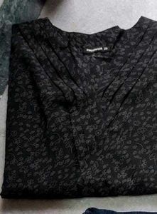 Stylish Black Printed Top
