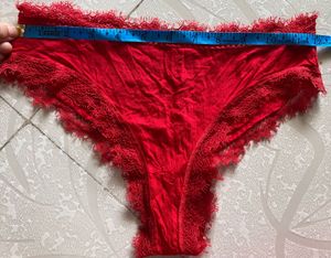 New Tezenis Red Lace Bikini Panty(no tag)