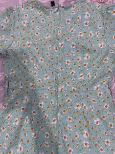 Cute Floral Print Mini Dress 👗