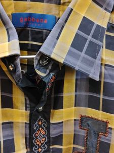 Stylish Plaid Short Sleeve Shirt