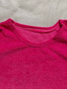 Pink Long Sleeve Top Woolen