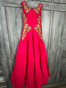 Stylish pink gown