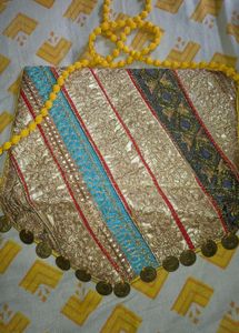 Embroidered sling Bag