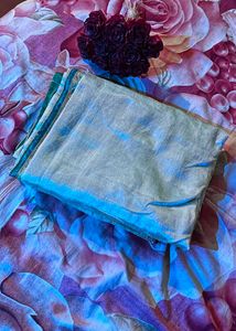 Elegant Teal Saree