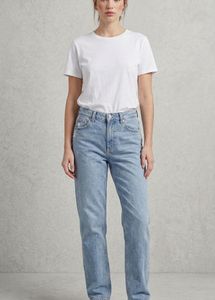 Classic Light Wash Straight Leg Jeans