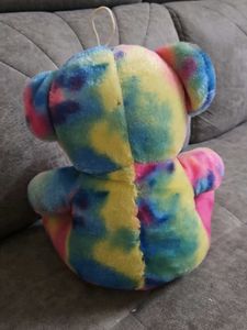 Vibrant Tie-Dye Teddy Bear Plush Toy