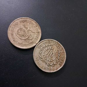 Two 1995 commemmorative rs5 coins