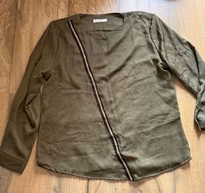 Stylish Olive Green Tunic Top