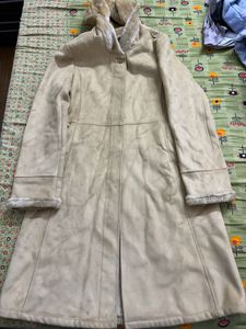 Cozy Faux Suede Sherpa Lined Coat