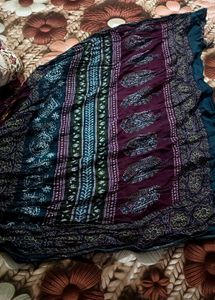 Beautiful mul cottan Purple Floral Saree