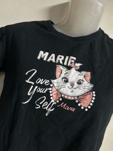 Black Marie Cat T-Shirt