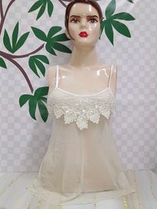 (600)Lace Trim Cami