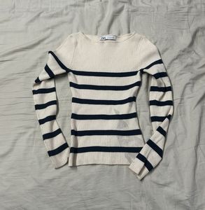 Zara Striped Knit Top