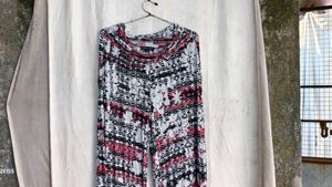 3229. Boho Print Flared Pants