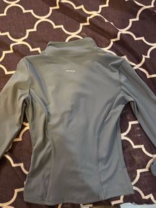 Gray Zip-Up Athletic Jacket