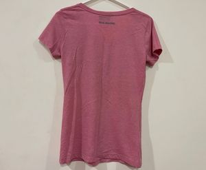 Original Real Madrid Pink Graphic T-Shirt (M)
