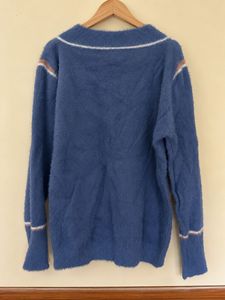 Cozy V-Neck Fuzzy Sweater