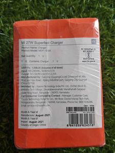 Mi 27W Superfast charger BIS certified