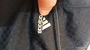 Adidas Black Textured Polo Shirt I  new condition