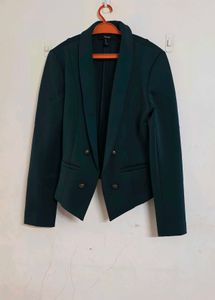 Forest Green Double-Breasted Blazer