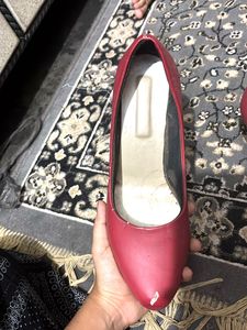 Stylish Red Block Heels