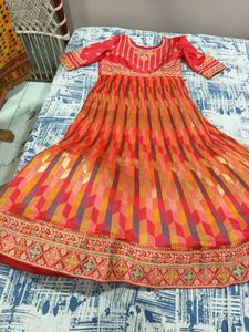 A Beautiful Gown With Dupatta
