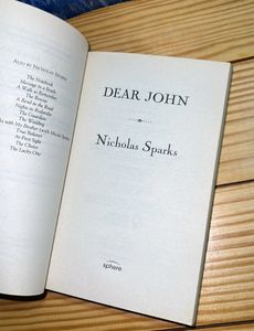 Dear john By Nicolas Sparks