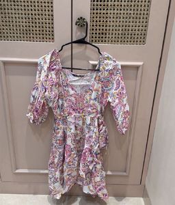 Boho Paisley Print Wrap Dress