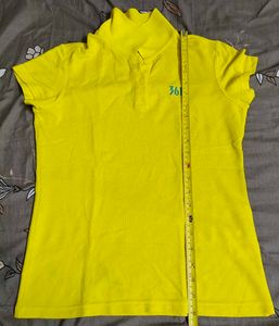 Bright Yellow Polo T-shirt 360 Degree brand