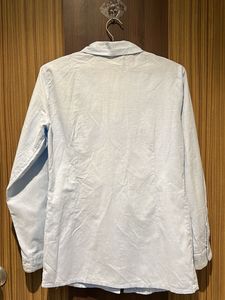 Light Blue Peter Pan Collar Shirt