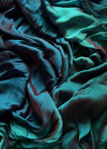 Shimmering Teal Ombre Ready to wear saree