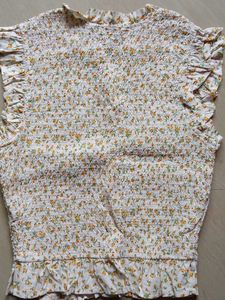 Floral Print Ruffle Top