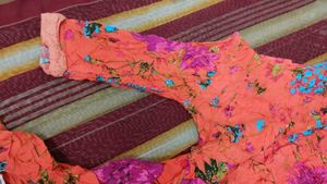 Vibrant Floral Print Kurta