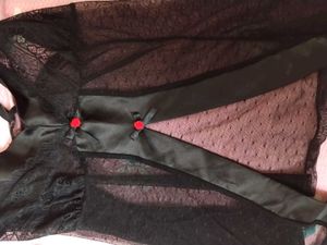 Black Lace Babydoll Lingerie top