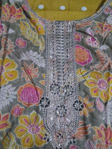 Floral Print Kurta with Dupatta