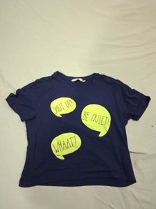 Navy Blue Graphic T-Shirt
