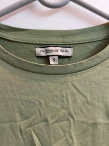 Olive Green 3/4 Sleeve Casual Top