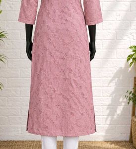Elegant Pink Printed Kurta