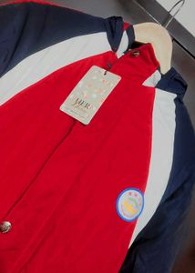 Red🔴&amp; Navy Blue Winter Hoodie Jacket For 38 Chest