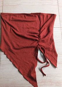 Women's Strapless Ruched Side Tank Top