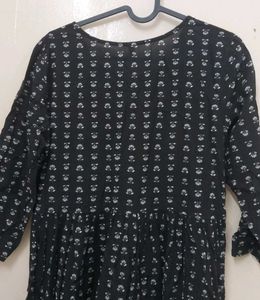 Black Printed Maxi Dress