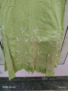 Elegant Pastel Green Anarkali Gown