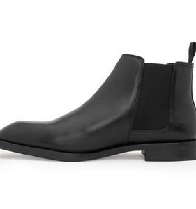 Men's Black Leather Chelsea Boots