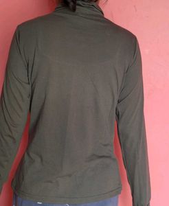 Solid Color Turtleneck Top